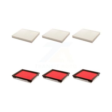 3x Air + 3x Cabin Filter (6 Total) Kit For INFINITI G37 QX50 EX35 G35 EX37 G25 Q60 Q40 KFL-101089