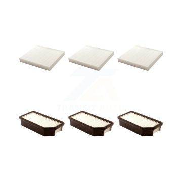 3x Air + 3x Cabin Filter (6 Total) Kit For 2010-2011 Kia Soul KFL-101093