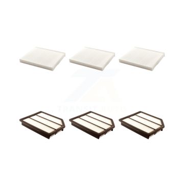3x Air + 3x Cabin Filter (6 Total) Kit For 2007-2012 Hyundai Veracruz KFL-101095