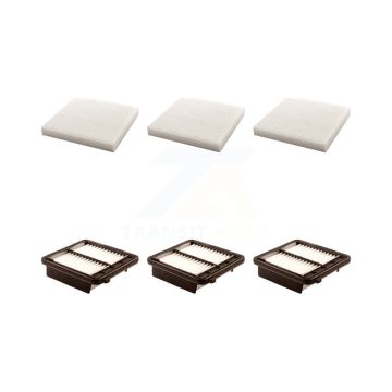 3x Air + 3x Cabin Filter (6 Total) Kit For 2011-2016 Honda CR-Z KFL-101106