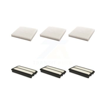 3x Air + 3x Cabin Filter (6 Total) Kit For Honda Odyssey Acura TLX KFL-101111