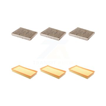 3x Air + 3x Cabin Filter (6 Total) Kit For Volkswagen Jetta Golf Beetle City Audi TT R32 KFL-101116