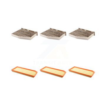 3x Air + 3x Cabin Filter (6 Total) Kit For Volkswagen Jetta Golf Passat Eos Audi GTI A3 R KFL-101121