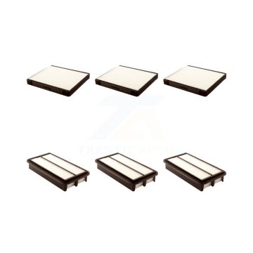 3x Air + 3x Cabin Filter (6 Total) Kit For Kia Sedona Hyundai Entourage KFL-101126