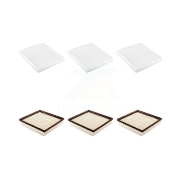 3x Air + 3x Cabin Filter (6 Total) Kit For Dodge Journey Chrysler 200 Avenger 3.6L KFL-101135
