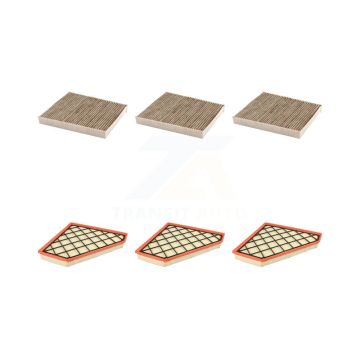 3x Air + 3x Cabin Filter (6 Total) Kit For Cadillac Chevrolet Camaro ATS CTS KFL-101151