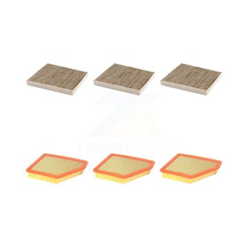 3x Air + 3x Cabin Filter (6 Total) Kit For 2016 Chevrolet Camaro 6.2L KFL-101156
