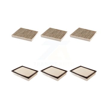 3x Air + 3x Cabin Filter (6 Total) Kit For 2017 GMC Sierra 2500 HD 6.0L KFL-101161