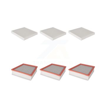 3x Air + 3x Cabin Filter (6 Total) Kit For GMC Chevrolet Silverado 2500 HD Sierra 3500 KFL-101162