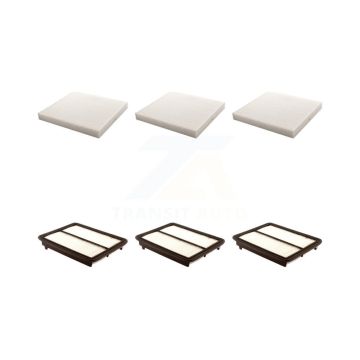 3x Air + 3x Cabin Filter (6 Total) Kit For Honda Accord Acura TL TSX Crosstour KFL-101169