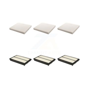 3x Air + 3x Cabin Filter (6 Total) Kit For 2013-2018 Acura RDX KFL-101182