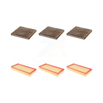 3x Air + 3x Cabin Filter (6 Total) Kit For Land Rover Range Sport Discovery Velar 110 KFL-101228
