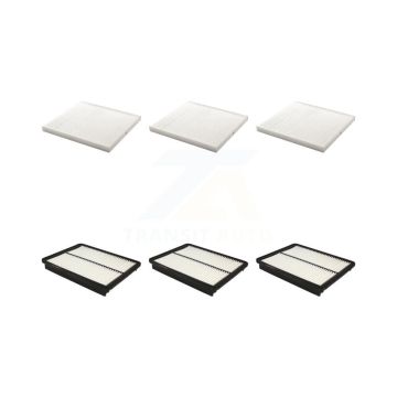 3x Air + 3x Cabin Filter (6 Total) Kit For Hyundai Santa Fe Sport XL KFL-101246