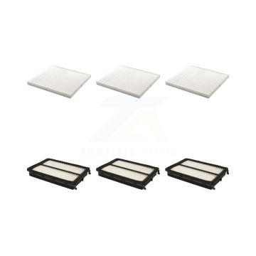 3x Air + 3x Cabin Filter (6 Total) Kit For Hyundai Santa Fe Sport Kia Sedona KFL-101247