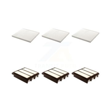 3x Air + 3x Cabin Filter (6 Total) Kit For 2011 Hyundai Azera 3.3L KFL-101250
