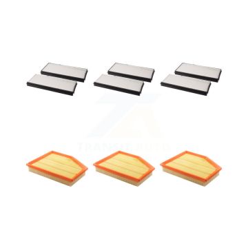 3x Air + 3x Cabin Filter (6 Total) Kit For BMW 530i 530xi 528i xDrive 525i 528xi 525xi KFL-101290