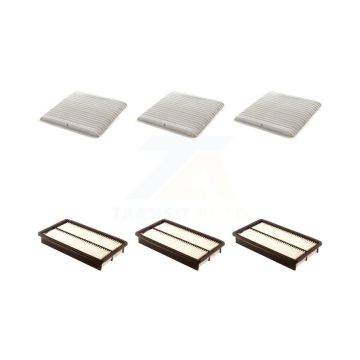 3x Air + 3x Cabin Filter (6 Total) Kit For Mazda MPV To Chassis VIN #LW34845 KFL-101297