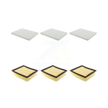 3x Air + 3x Cabin Filter (6 Total) Kit For 2017 Lincoln Navigator KFL-101355