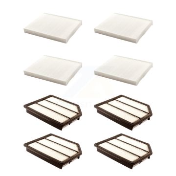 4x Air + 4x Cabin Filter (8 Total) Kit For 2007-2012 Hyundai Veracruz KFL-101372