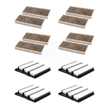 4x Air + 4x Cabin Filter (8 Total) Kit For 2016-2019 Nissan TITAN XD 5.6L KFL-101399