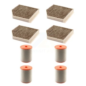 4x Air + 4x Cabin Filter (8 Total) Kit For Audi A6 Quattro A7 S6 S7 RS7 A8 KFL-101425