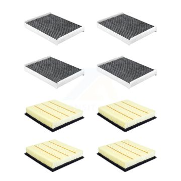 4x Air + 4x Cabin Filter (8 Total) Kit For Ford F-350 Super Duty F-250 F-450 F-550 F-600 KFL-101453