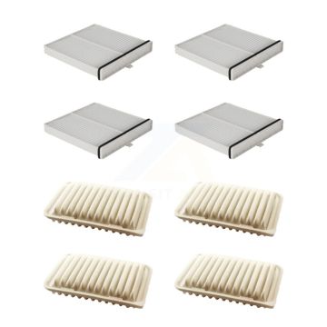 4x Air + 4x Cabin Filter (8 Total) Kit For 2019 Toyota Yaris OE Part Number 17801-0T030 KFL-101458
