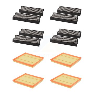 4x Air + 4x Cabin Filter (8 Total) Kit For BMW X5 X6 KFL-101487