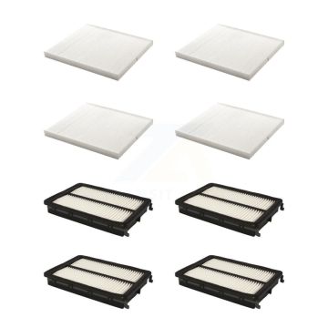 4x Air + 4x Cabin Filter (8 Total) Kit For Hyundai Santa Fe Sport Kia Sedona KFL-101519