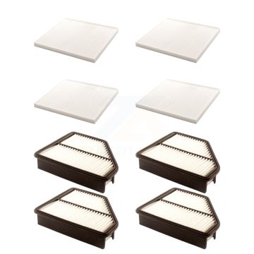 4x Air + 4x Cabin Filter (8 Total) Kit For 2010-2012 Hyundai Genesis Coupe 2.0L KFL-101570