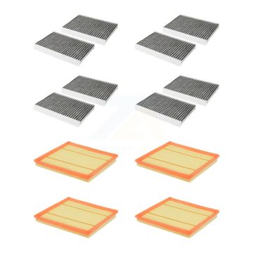 4x Air + 4x Cabin Filter (8 Total) Kit For BMW 535i xDrive GT 640i Gran Coupe 740Li 740Ld KFL-101584