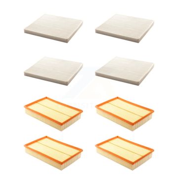 4x Air + 4x Cabin Filter (8 Total) Kit For Volvo S60 XC70 V70 S80 KFL-101599