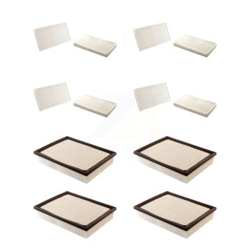 4x Air + 4x Cabin Filter (8 Total) Kit For Chevrolet GMC Silverado 1500 Sierra 2500 HD XL KFL-101640