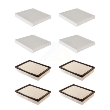 4x Air + 4x Cabin Filter (8 Total) Kit For GMC Chevrolet Sierra 1500 Silverado 2500 HD XL KFL-101660