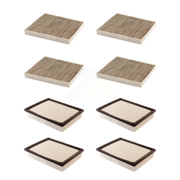 4x Air + 4x Cabin Filter (8 Total) Kit For 2017 GMC Sierra 2500 HD 6.0L KFL-101664