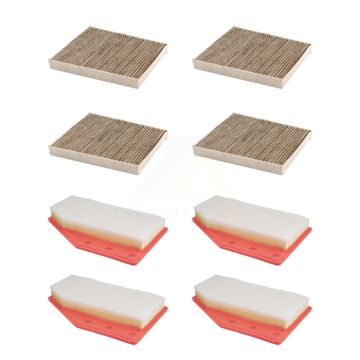 4x Air + 4x Cabin Filter (8 Total) Kit For Chevrolet Malibu Cadillac XT4 Buick Regal KFL-101837
