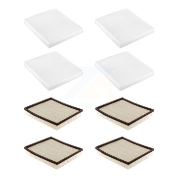 4x Air + 4x Cabin Filter (8 Total) Kit For 2009 Dodge Ram 2500 5.9L 2" Pleat KFL-101877