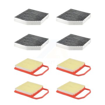 4x Air + 4x Cabin Filter (8 Total) Kit For Mercedes-Benz C43 AMG GLC43 C400 E400 E43 KFL-101908