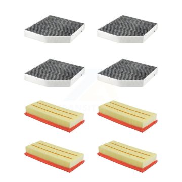 4x Air + 4x Cabin Filter (8 Total) Kit For Mercedes-Benz GLC63 AMG S C63 Five-Sided KFL-101912