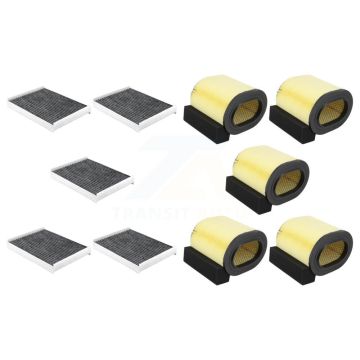 5x Air + 5x Cabin Filter (10 Total) Kit For Ford F-350 Super Duty F-250 F-450 F-550 F-650 KFL-101970