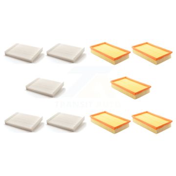 5x Air + 5x Cabin Filter (10 Total) Kit For Ford Fusion Mercury Milan KFL-101985