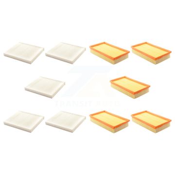 5x Air + 5x Cabin Filter (10 Total) Kit For 2009-2013 Mazda 6 2.5L KFL-101988