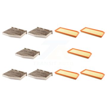 5x Air + 5x Cabin Filter (10 Total) Kit For Volkswagen Jetta Golf Passat Eos Audi GTI A3 KFL-102019