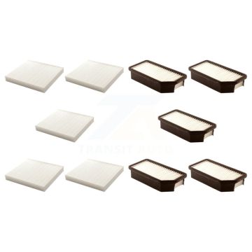 5x Air + 5x Cabin Filter (10 Total) Kit For 2010-2011 Kia Soul KFL-102084