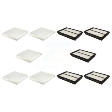 5x Air + 5x Cabin Filter (10 Total) Kit For Hyundai Sonata Kia Optima KFL-102098