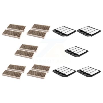 5x Air + 5x Cabin Filter (10 Total) Kit For 2017-2022 Nissan Armada Rectangular KFL-102140