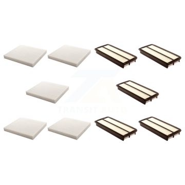 5x Air + 5x Cabin Filter (10 Total) Kit For Honda Accord Acura TL RL KFL-102155