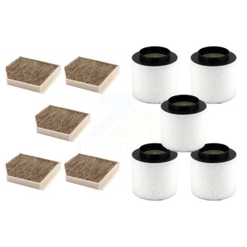 5x Air + 5x Cabin Filter (10 Total) Kit For Audi A8 Quattro S8 KFL-102188