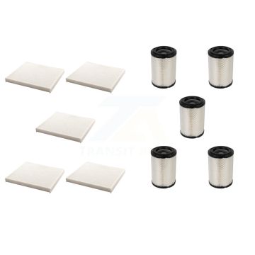 5x Air + 5x Cabin Filter (10 Total) Kit For 2005-2007 Chevrolet Cobalt 2.0L KFL-102209