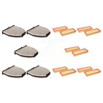 5x Air + 5x Cabin Filter (10 Total) Kit For Mercedes-Benz GLK350 C300 C350 C250 E350 C230 KFL-102278